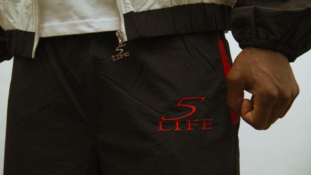 Black 5L Windbreaker Bottoms