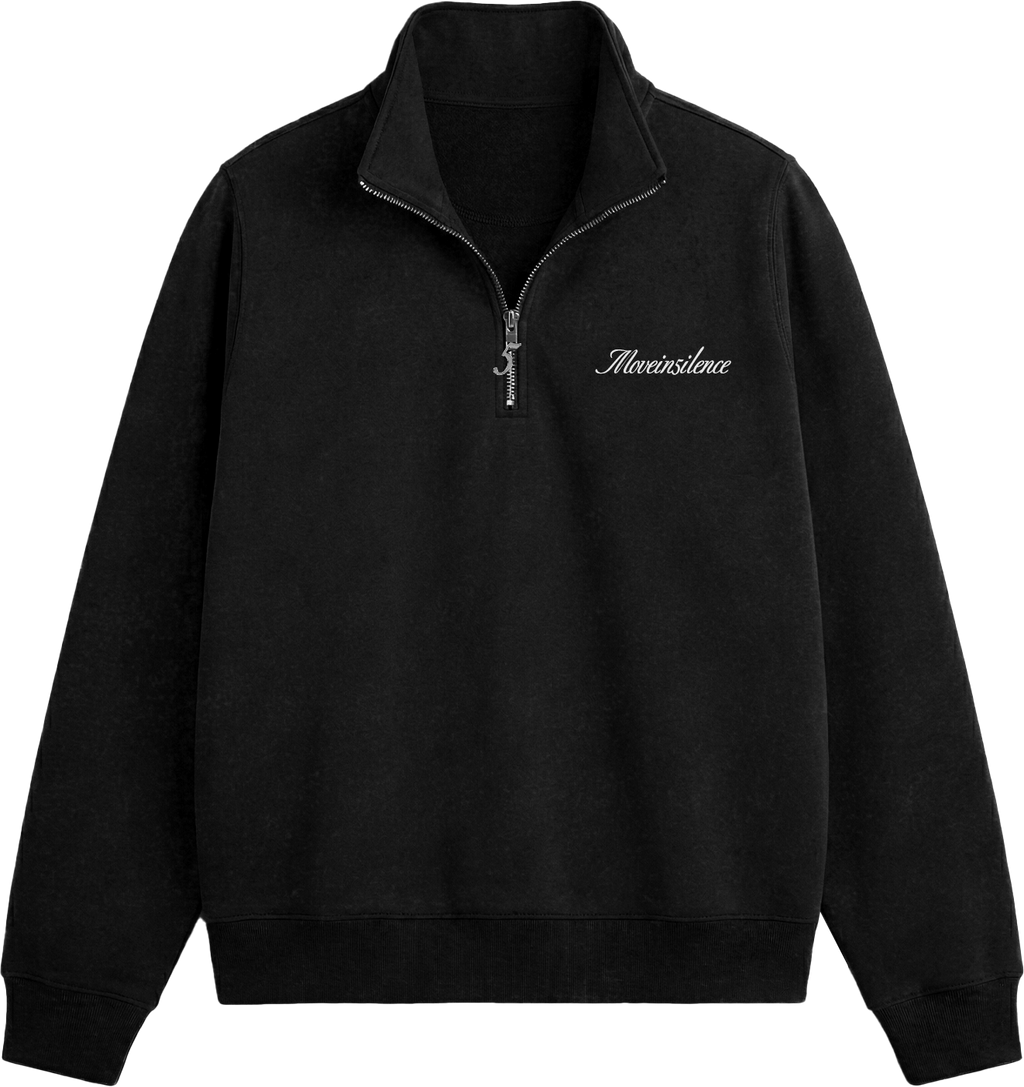 Black MI5 Qtr Zip Top