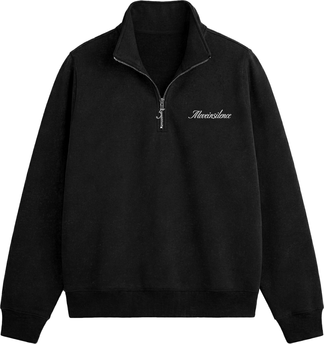 Black MI5 Qtr Zip Top