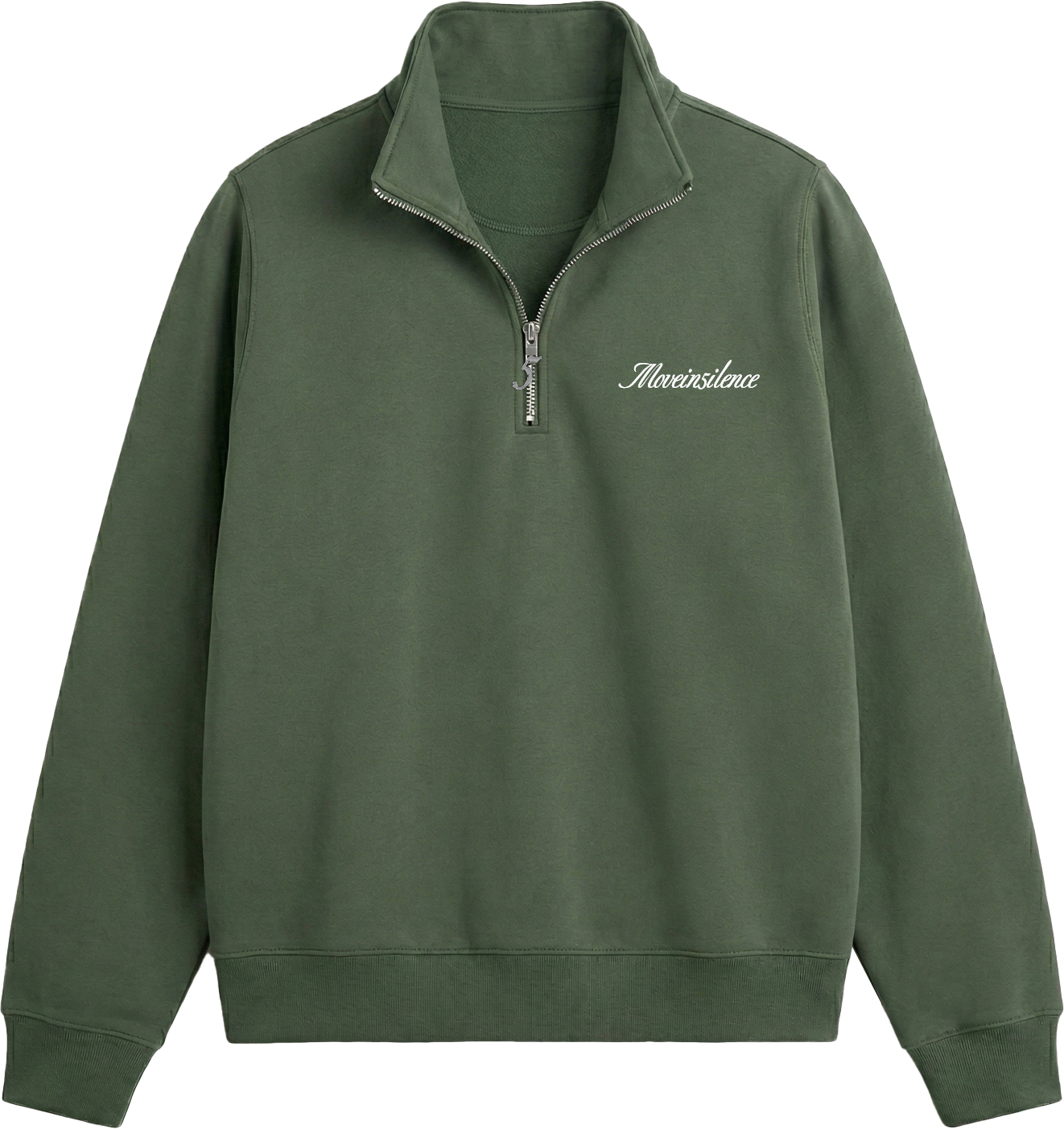 Olive Green MI5 Qtr Zip Top